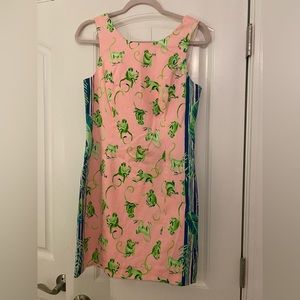 Lilly Pulitzer Size 4 dress, Monkey Business, coral reef tint, new with tags